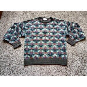 Vintage Tricots St. Raphael Crewneck Tight Knit Sweater Men's Size Large USA